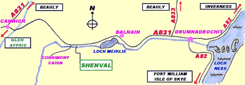 Shenval B&B entre Lago Ness y Glen Affric  